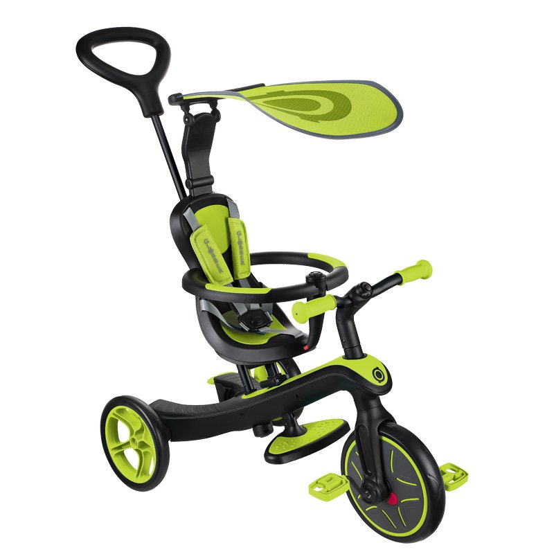 

Велосипед детский с ручкой Globber Trike explorer 4 IN 1 зеленый, Trike explorer 4 IN 1