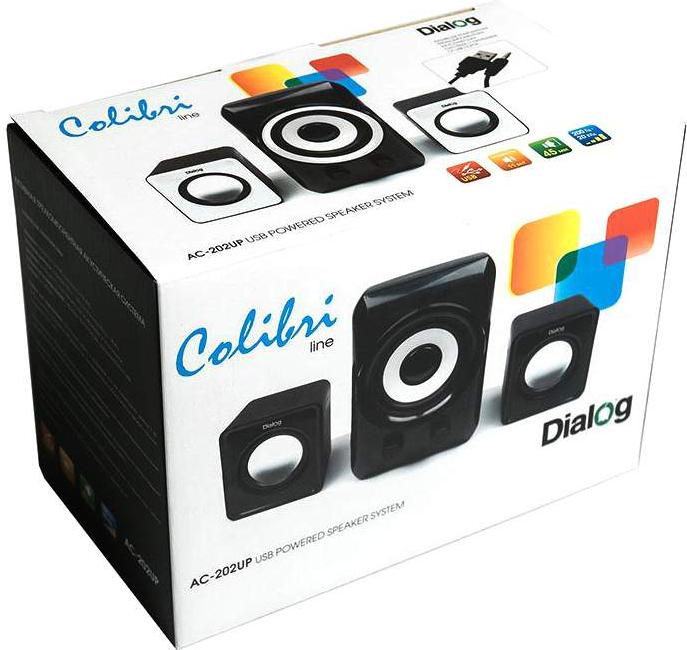 

Колонки Dialog AC-202UP Черно-белый, Colibri AC-202UP