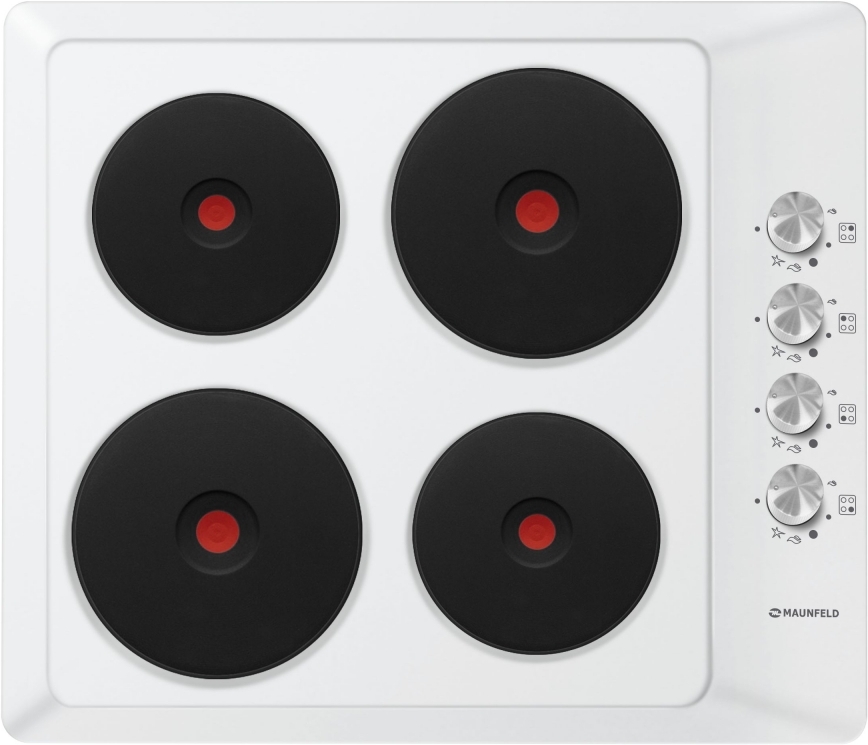 

Варочная панель Maunfeld EEHE.64.4W, Электрическая варочная панель MAUNFELD EEHE.64.4W