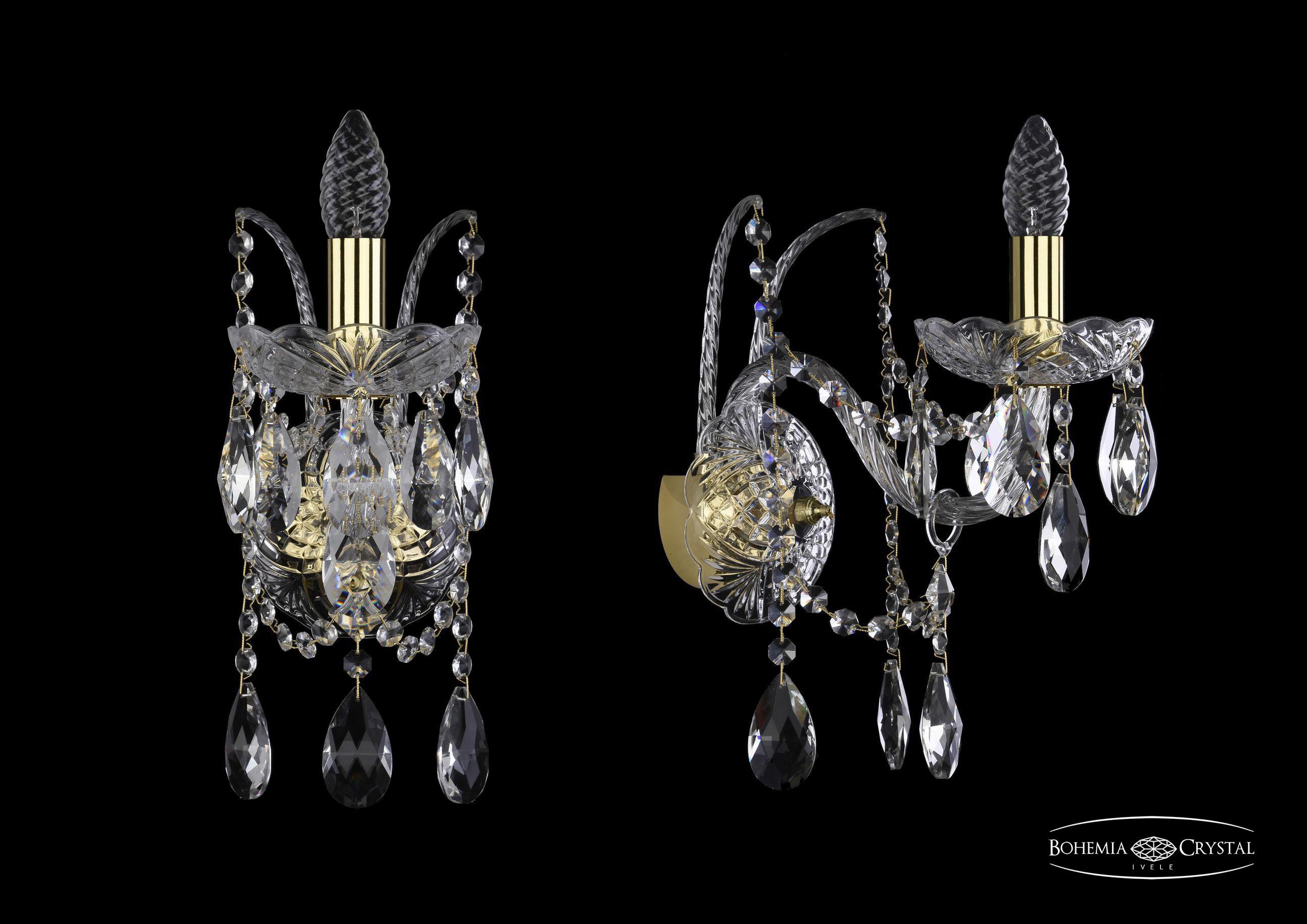 

Подвесная люстра Bohemia Ivele Crystal 1411B/1/195/XL/G, Бра Bohemia Ivele Crystal 1411B/1/195/XL/G