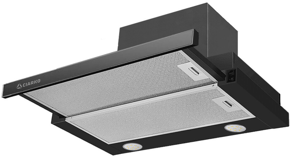 

Вытяжка телескопическая Ciarko EDS 60 GBK (черный), Вытяжка Ciarko EDS 60 GBK