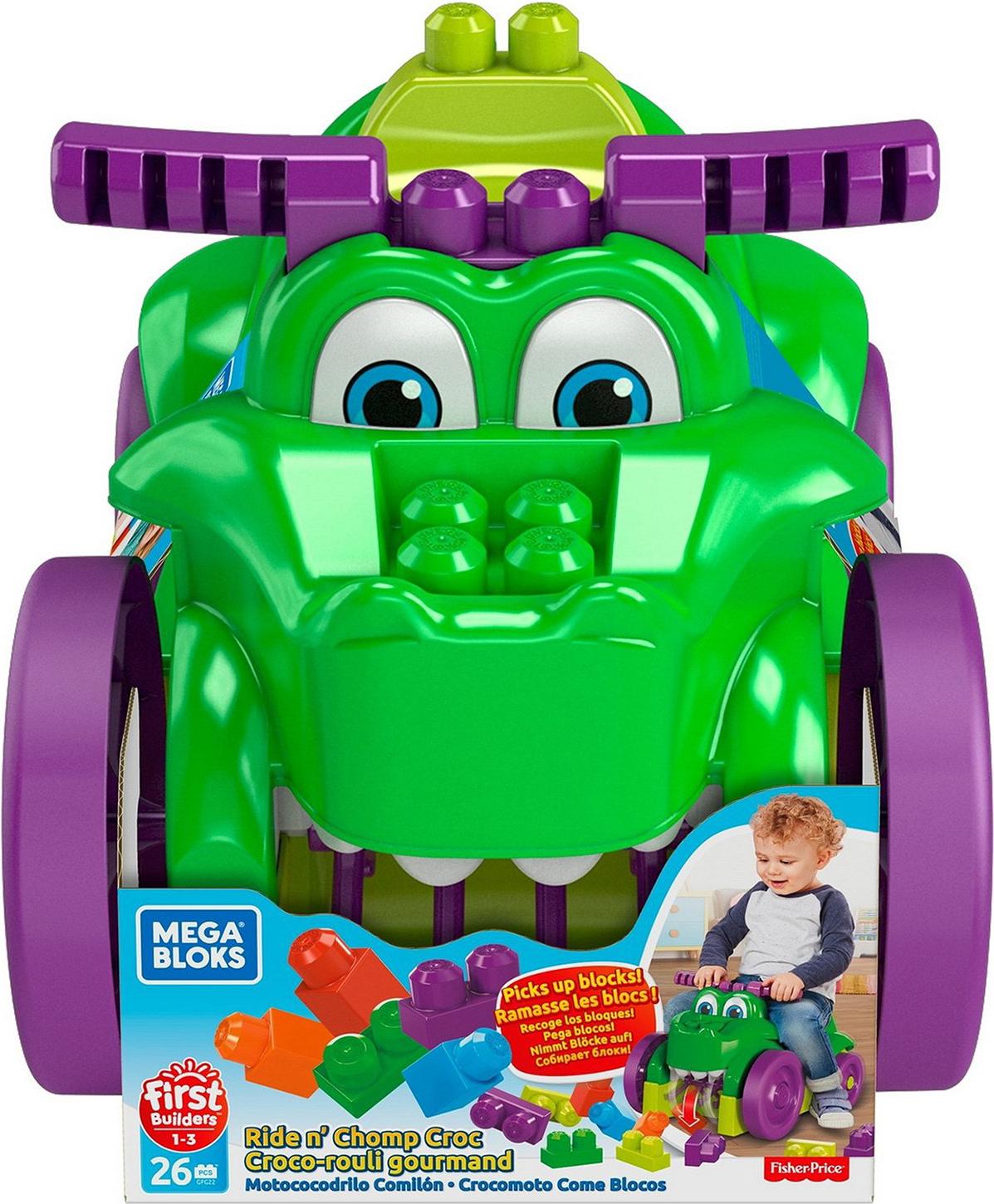 

Игровой набор Mega Bloks машинка-крокодил для сбора деталей [GFG22], машинка-крокодил для сбора деталей