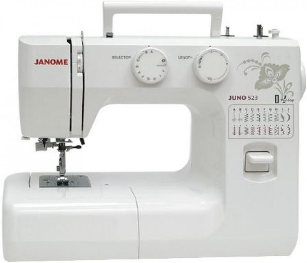 

Швейная машина Janome Juno 523, Швейная машина Janome Juno 523 белый/цветы