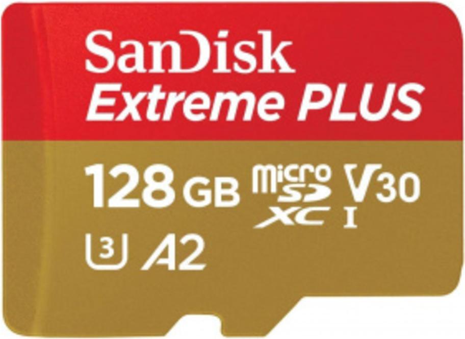 

Карта памяти SanDisk 128Gb MicroSD Extreme Plus Class 10 + адаптер [SDSQXBZ-128G-GN6MA], 128Gb MicroSD Extreme Plus Class 10 + адаптер