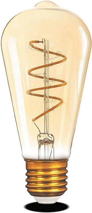

Светодиодная лампа Gauss LED Filament ST64 Flexible E27 6W Golden 360lm 2400К 1/10/40 [157802006], LED Filament ST64 Flexible E27 6W Golden 360lm 2400К 1/10/40