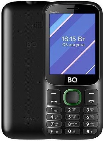 

Мобильный телефон BQ-Mobile Step XL+ BQ-2820 черный/зеленый