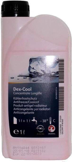 

Антифриз GM Opel Dex-cool Longlife G12 / 93170402 (1л), Dex-cool Longlife G12 1л