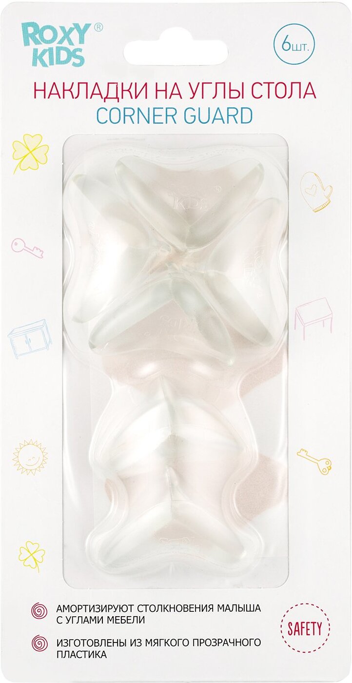 

Набор защитных накладок для мебели Roxy-Kids 6шт. RCG-002