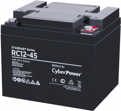 

Аккумулятор для ИБП CyberPower 12V 50 Ah [RC 12-45], Аккумулятор для ИБП CyberPower 12V 50 Ah RC 12-45