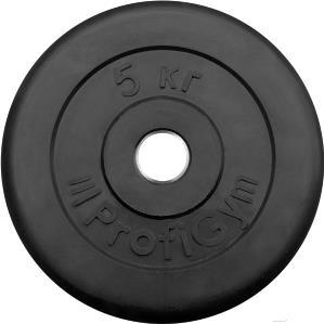 

Диск ProfiGym Обрезиненный d 26мм 5кг черный, обрезиненный d 26 мм 5 кг