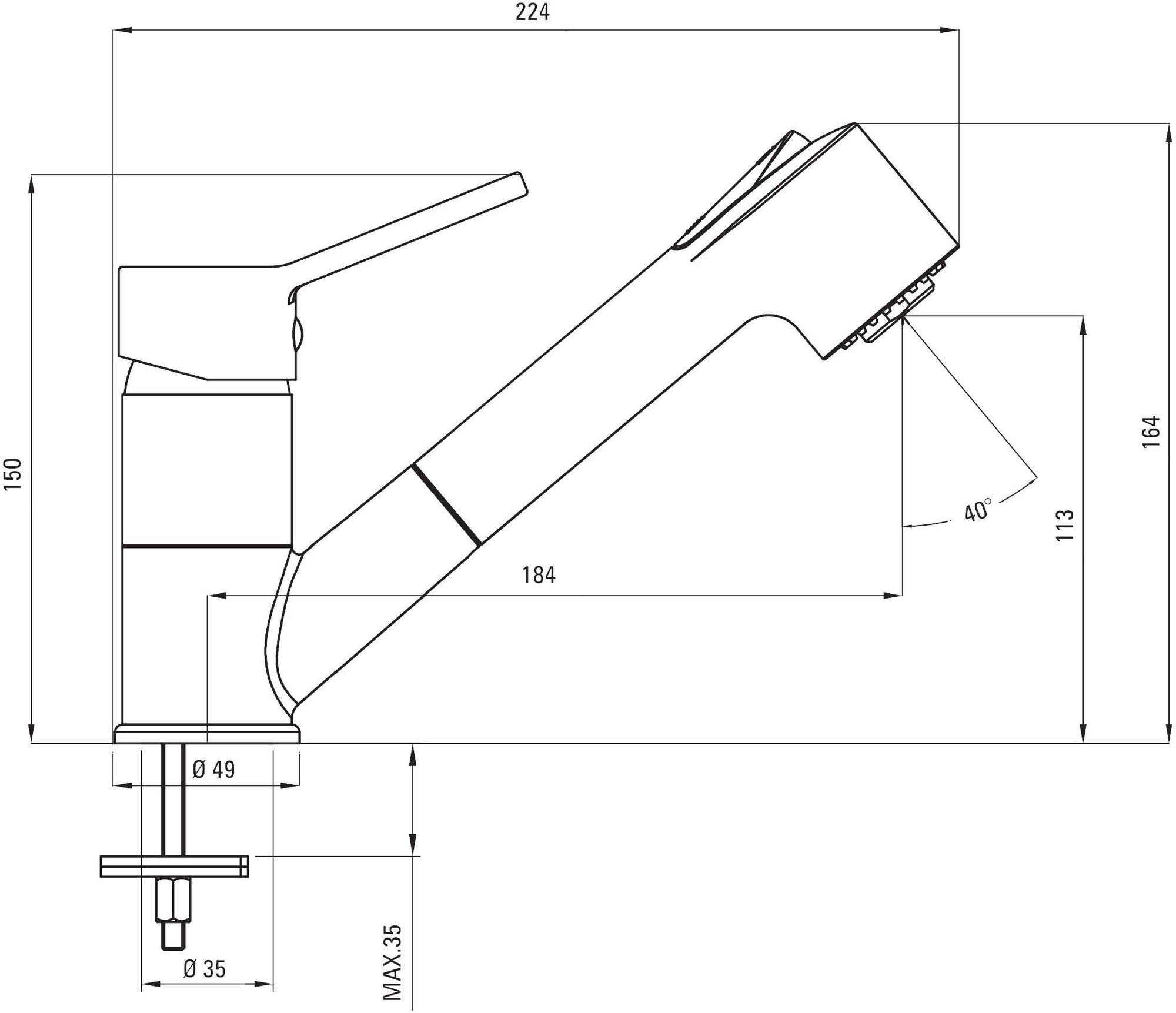 

Смеситель Deante Narcyz BDN 071M