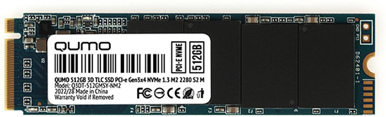 

Накопитель SSD Qumo Q3DT-512GSCY-NM2 512GB