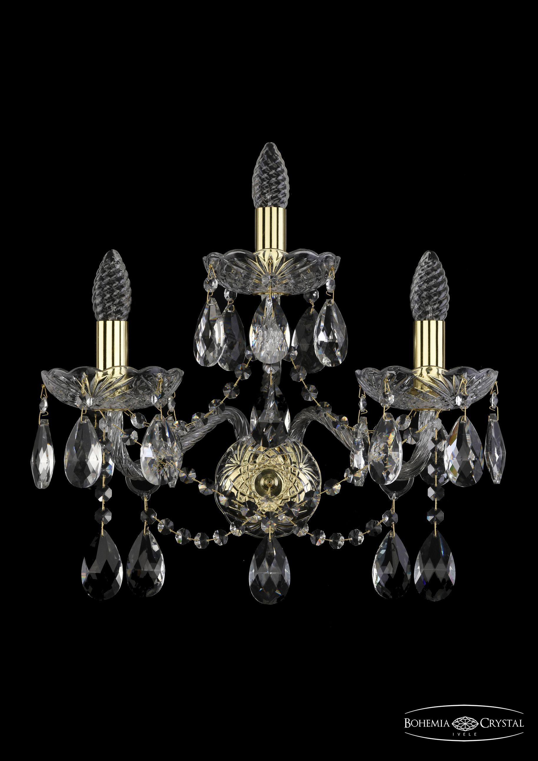 

Подвесная люстра Bohemia Ivele Crystal 1413B/2+1/200/XL/G, Бра Bohemia Ivele Crystal 1413B/2+1/200/XL/G