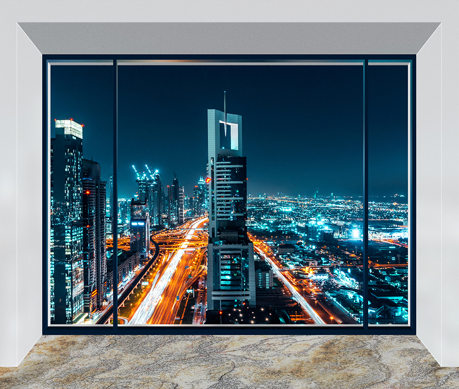 

Фотообои Citydecor Ночной город панорама 300x254