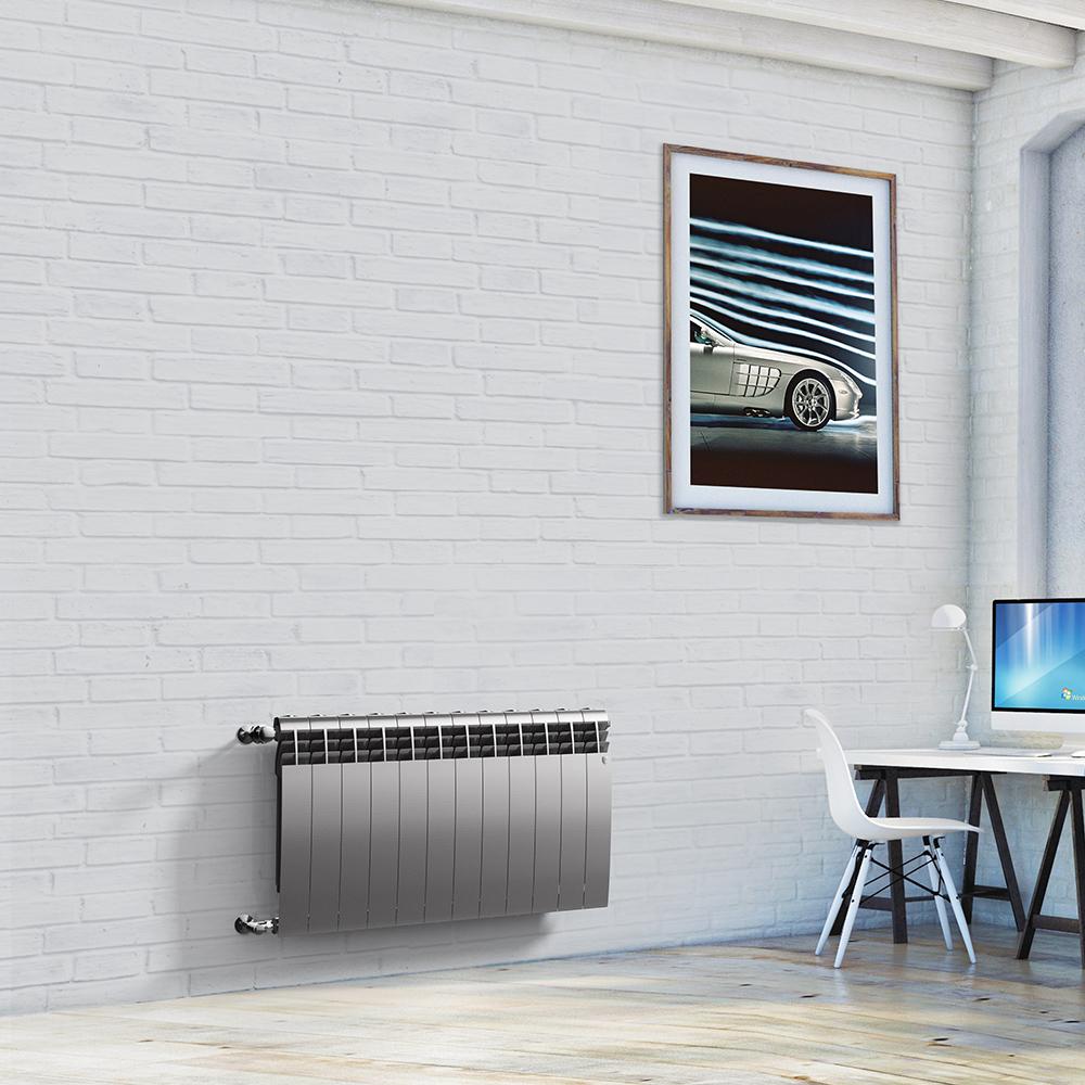 

Радиатор отопления Royal Thermo Biliner 500 Silver Satin 5 секций биметаллический