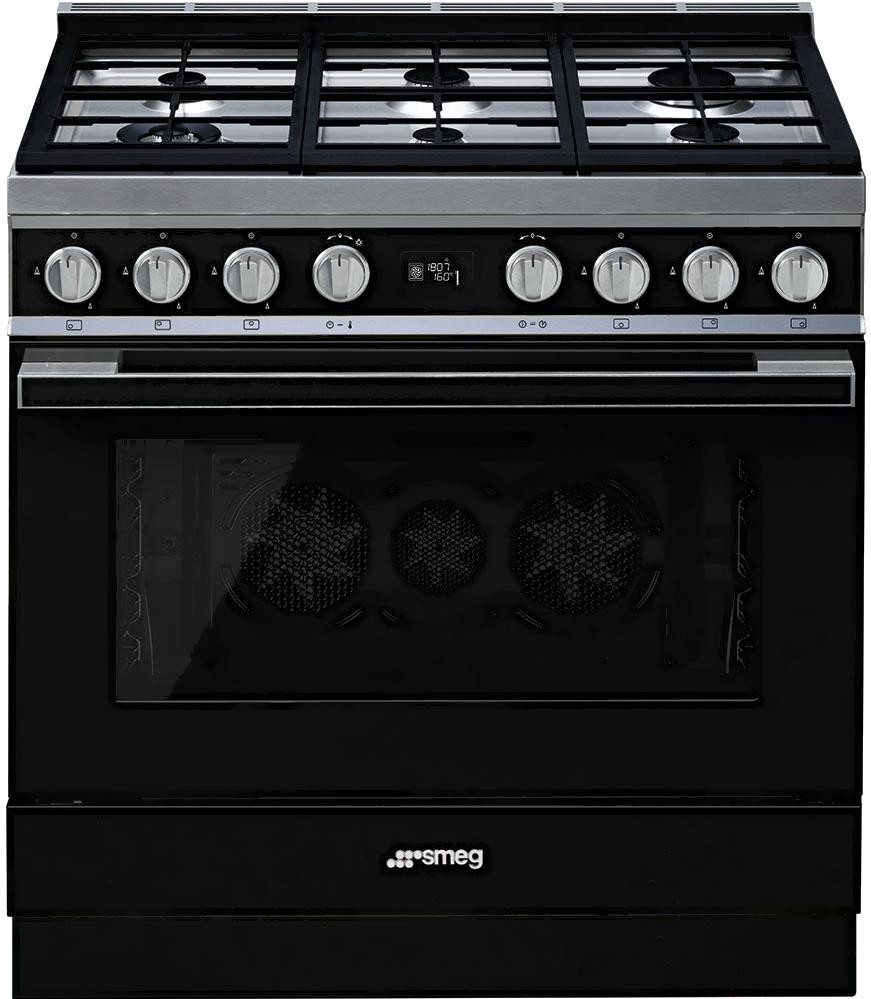 

Плита газовая Smeg CPF9GPBL, Кухонная плита Smeg CPF9GPBL Black