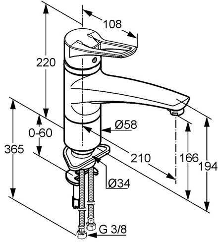 

Смеситель Kludi Mx [399040562], Mx