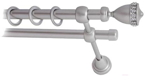 

Карниз Lm Decor Кубок 110 2р гладкий 3.6м сатин, Кубок 110 2р гладкий 16мм 3.6м