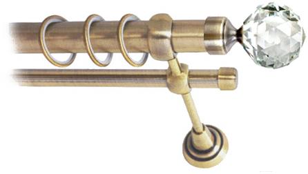 

Карниз Lm Decor Кристалл 130 2р гладкий 16мм 1.6м антик, Кристалл 130 2р гладкий 16мм 1.6м