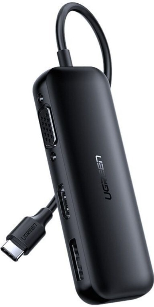 

Конвертер UGREEN CM260-60568, Конвертер UGREEN CM260-60568, Type-C to HDMI 2.0 (4K@60Hz) + DisplayPort 1.2 (4K@60Hz) + VGA 1.2 (1920x1080@60Hz)