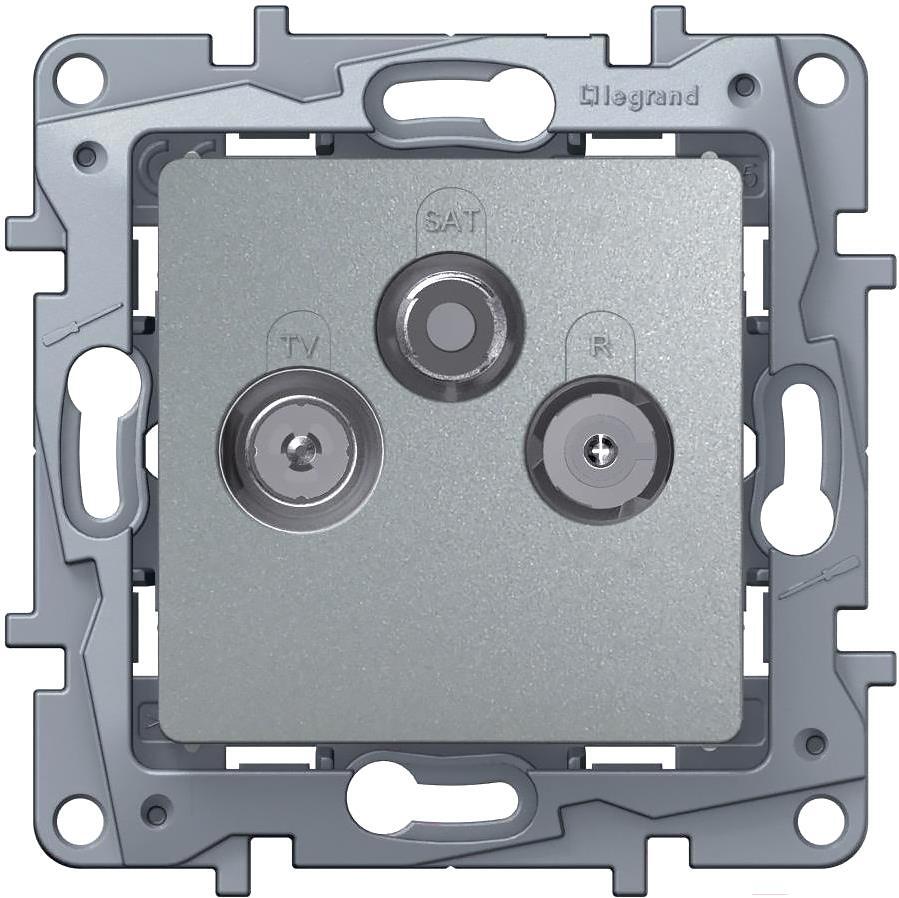 

Розетка Legrand Etika 672456 алюминий