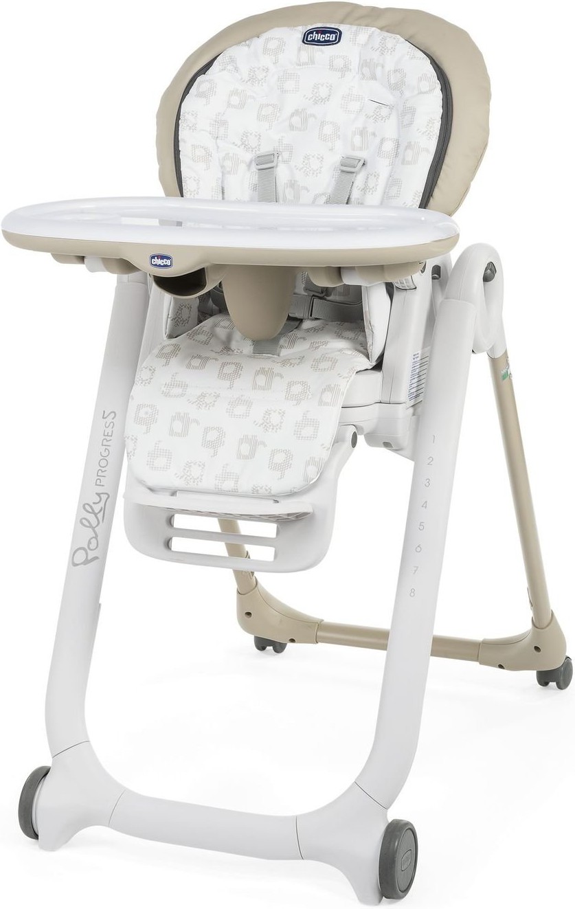 

Стульчик для кормления Chicco Polly Progres5 340728495 бежевый [00079336140000], Стульчик для кормления Chicco Polly Progres5 340728495 00079336140000 бежевый