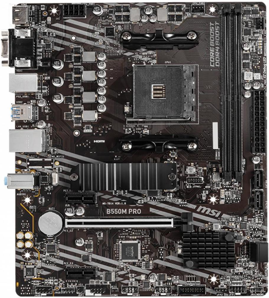 

Материнская плата MSI B550M PRO, B550M PRO