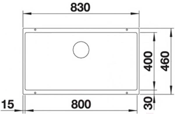 

Кухонная мойка Blanco Subline 800-U [526005], Subline 800-U