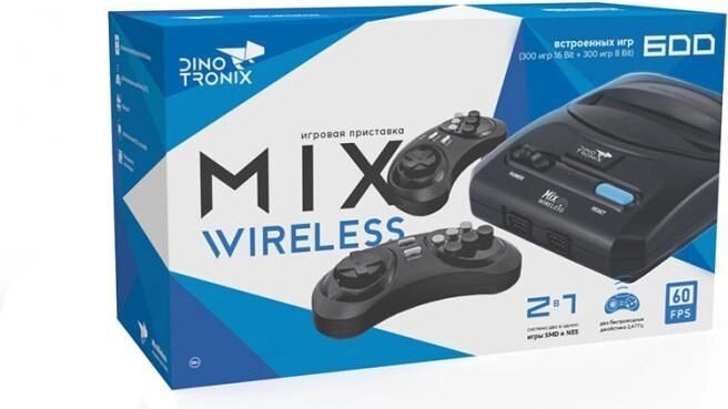 

Игровая приставка Retro Genesis Dinotronix Mix Wireless ZD-01B 600 игр [ConSkDn113], Игровая приставка Retro Genesis Dinotronix Mix Wireless ZD-01B 600 игр ConSkDn113