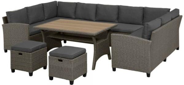 

Комплект садовой мебели Afina garden AFM-370A Dark Grey
