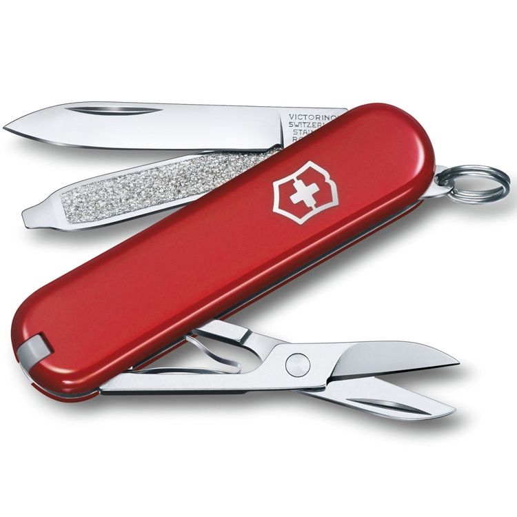 

Туристический нож Victorinox Classic 7 функций подар. коробка красный [0.6223-012], Classic 7 функций подар. коробка