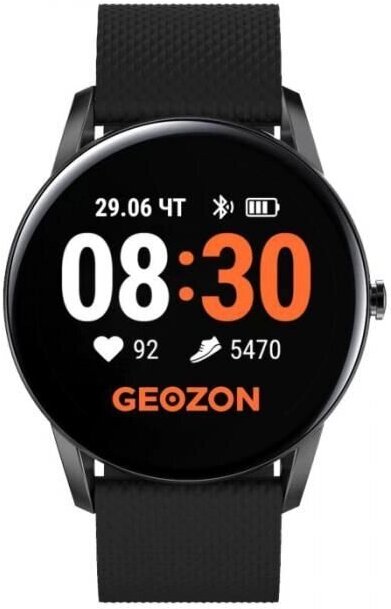 

Умные часы Geozon FLY Black [G-SM16BLK], Умные часы Geozon FLY G-SM16BLK Black