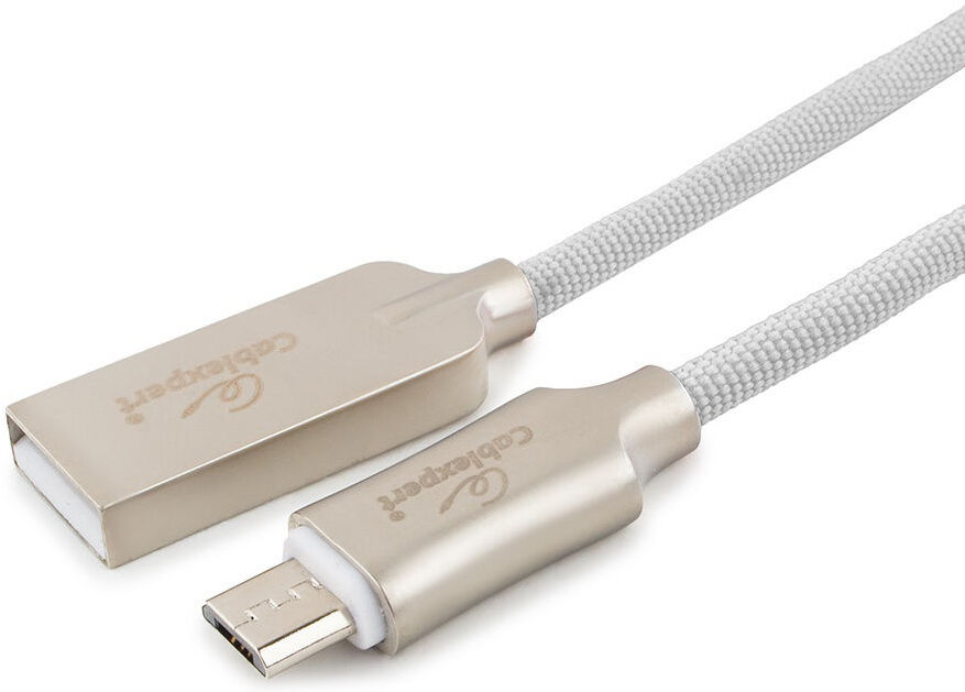 

Кабель для компьютера Cablexpert CC-P-mUSB02W-1M, Кабель USB2.0 Cablexpert CC-P-mUSB02W-1M белый