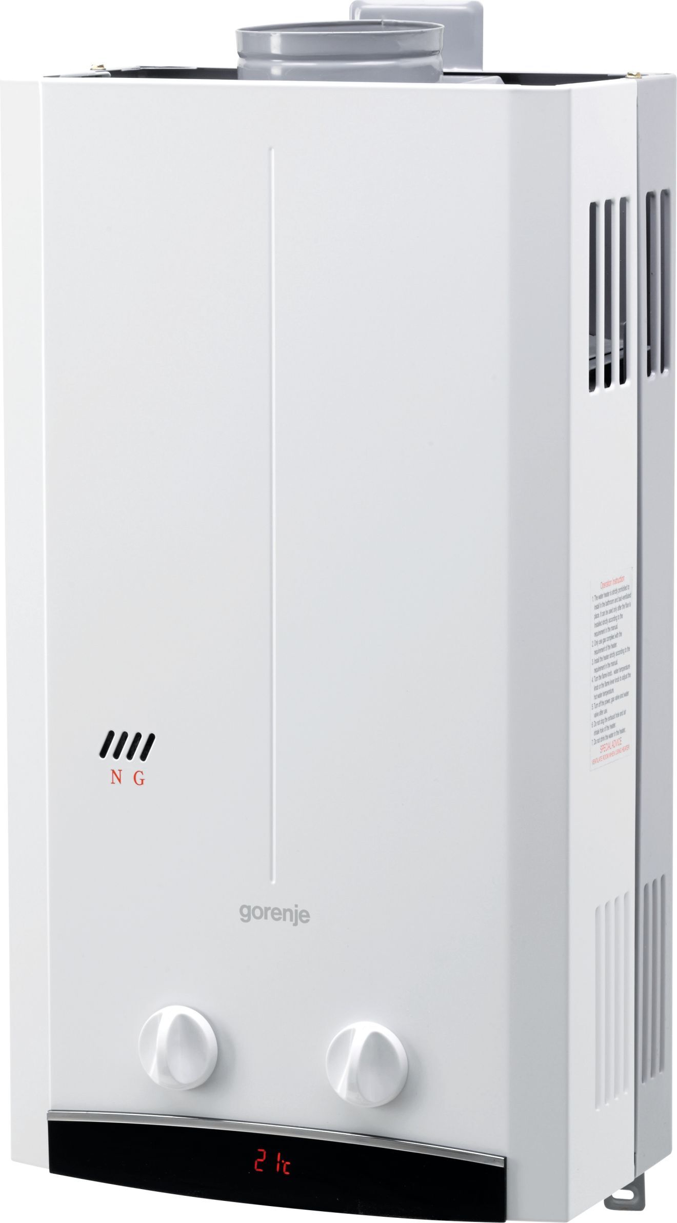 

Газовая колонка Gorenje GWH10NNBW, Газовый водонагреватель Gorenje GWH10NNBW