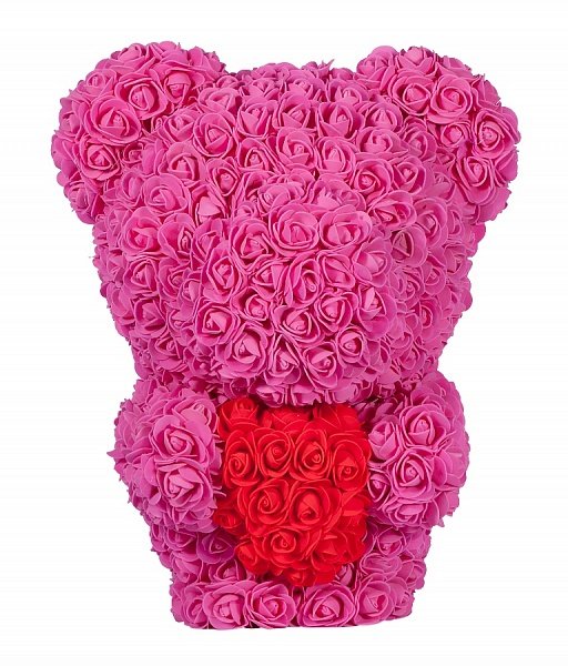 

Сувенир Teddy Rose Bear 8023 40cm Pink, 8023 40cm вертикальный