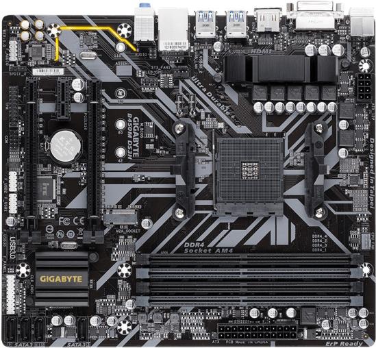 

Материнская плата Gigabyte B450M DS3H 1.1, B450M DS3H 1.1