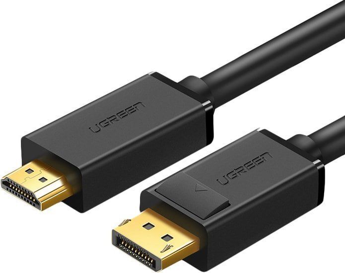 

Кабель для компьютера Ugreen DP101-10239 Black [10239], Кабель UGREEN DP101-10239 DisplayPort (M) to HDMI (M), 4K@30Hz, 1.5m, Black UGREEN DP Male to HDMI Male Cable 1.5m DP101 (Black) 10239