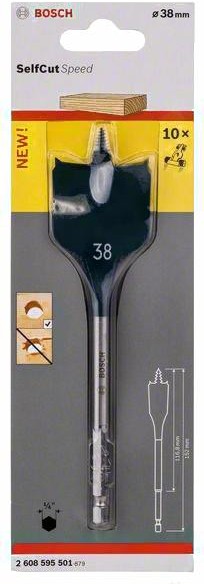 

Сверло Bosch 2.608.595.501, Сверло Bosch Self Cut 38-152 2.608.595.501
