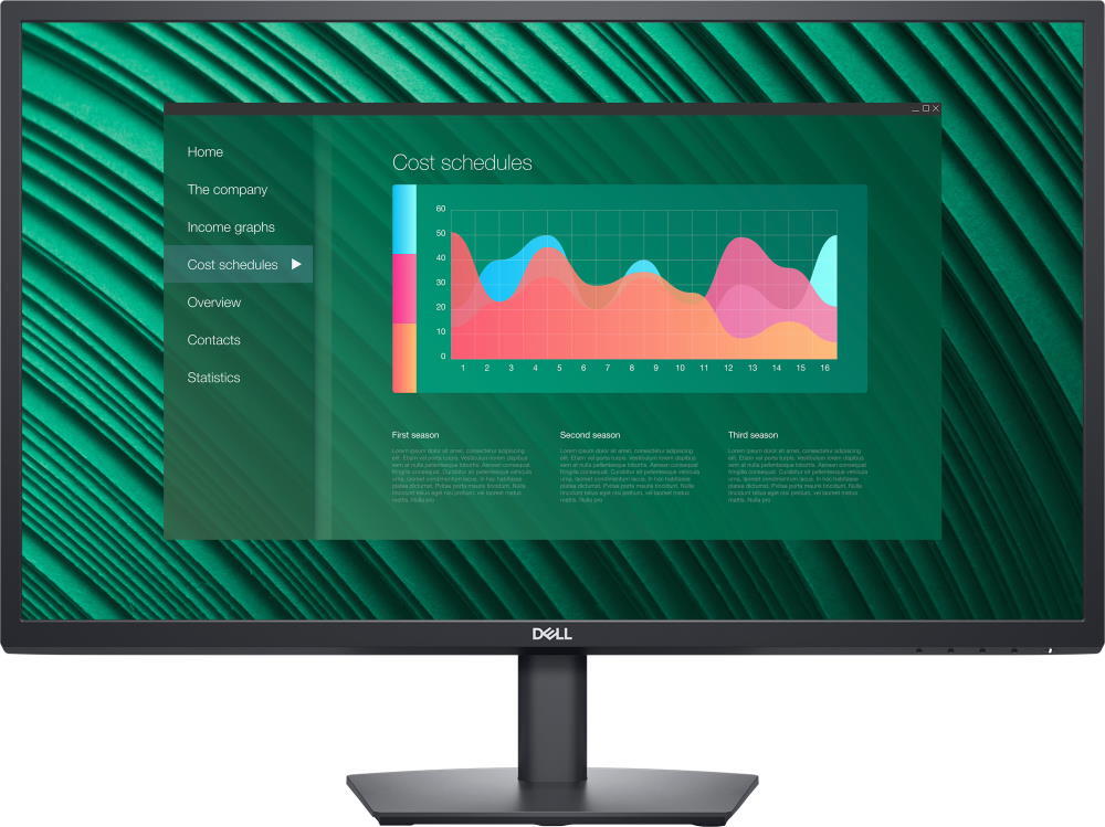 

Монитор Dell E2723H черный