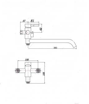 

Смеситель РМС SUS124-006EK, SUS124-006EK