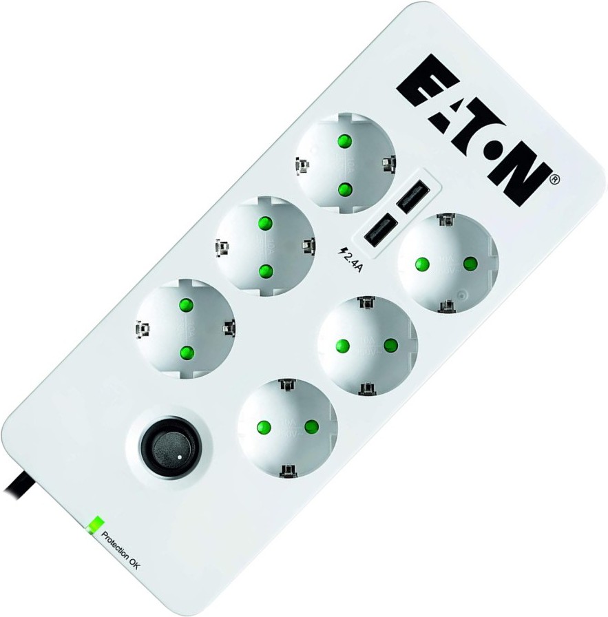 

Сетевой фильтр Eaton Protection Box 6 USB DIN [PB6UD], Сетевой фильтр Eaton Protection Box 6 USB DIN PB6UD