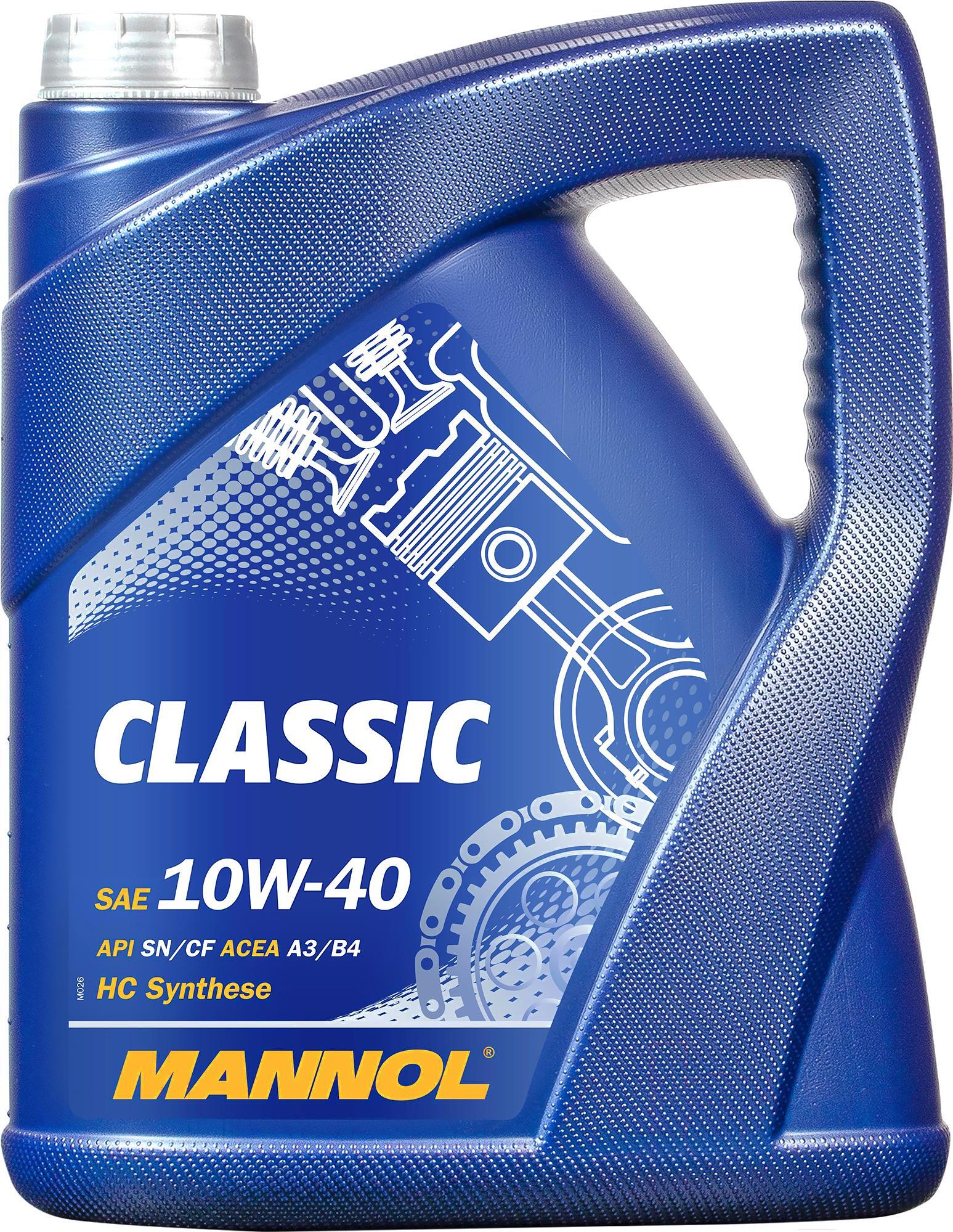 

Моторное масло Mannol Classic 10W40 5л [MN7501-5], Моторное масло Mannol Classic 10W40 SN/CF 5л MN7501-5