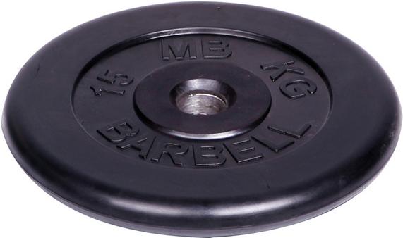 

Диск для штанги MB Barbell обрезиненный d 51 мм 15,0 кг черный [448], обрезиненный d 51 мм 15,0 кг