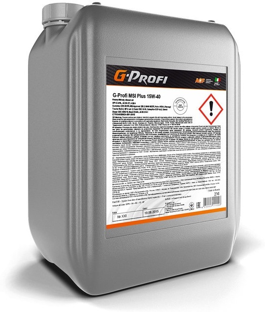 

Моторное масло G-energy G-Profi MSI Plus 15W40 20л [253130340], Моторное масло G-energy G-Profi MSI Plus 15W40 20л 253130340