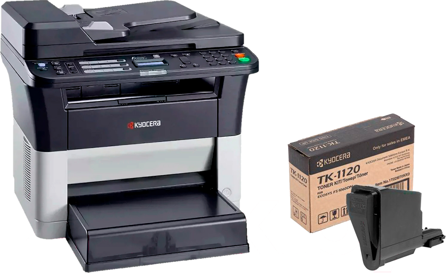 

МФУ Kyocera ECOSYS FS-1025 MFP + Kyocera TK-1120 черный (1102M63RU2+1T02M70NX1)