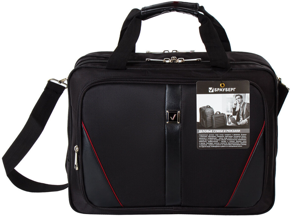 

Сумка для ноутбука BRAUBERG BSNS-1 15.6 Black [240389], Сумка для ноутбука BRAUBERG BSNS-1 15.6 240389 Black