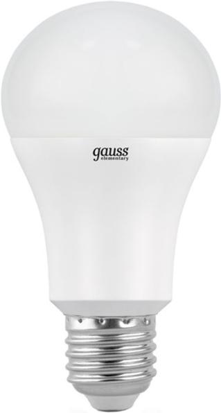 

Светодиодная лампа Gauss LED Elementary A60 15W E27 1450lm 4100K 1/10/50 [23225], Светодиодная лампочка Gauss LED Elementary A60 15W E27 1450lm 4100K 1/10/50 23225