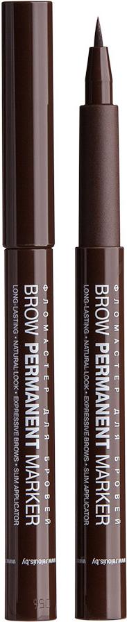 

Фломастер для бровей Relouis Brow Permanent Marker тон 02 Brown, Brow Permanent Marker тон 02