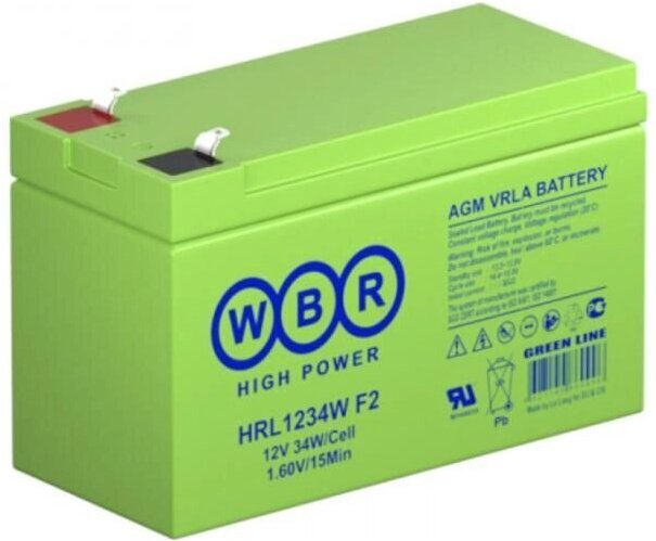 

Аккумулятор для ИБП WBR 12V 9Ah [HR1234W WBR], Аккумулятор для ИБП WBR 12V 9Ah HR1234W WBR