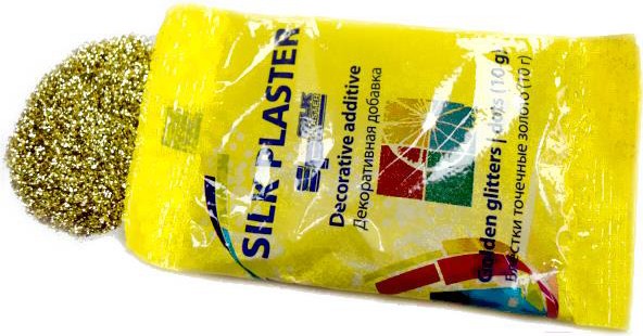 

Жидкие обои Silk Plaster Блестки для жидких обоев Точка 10гр золото